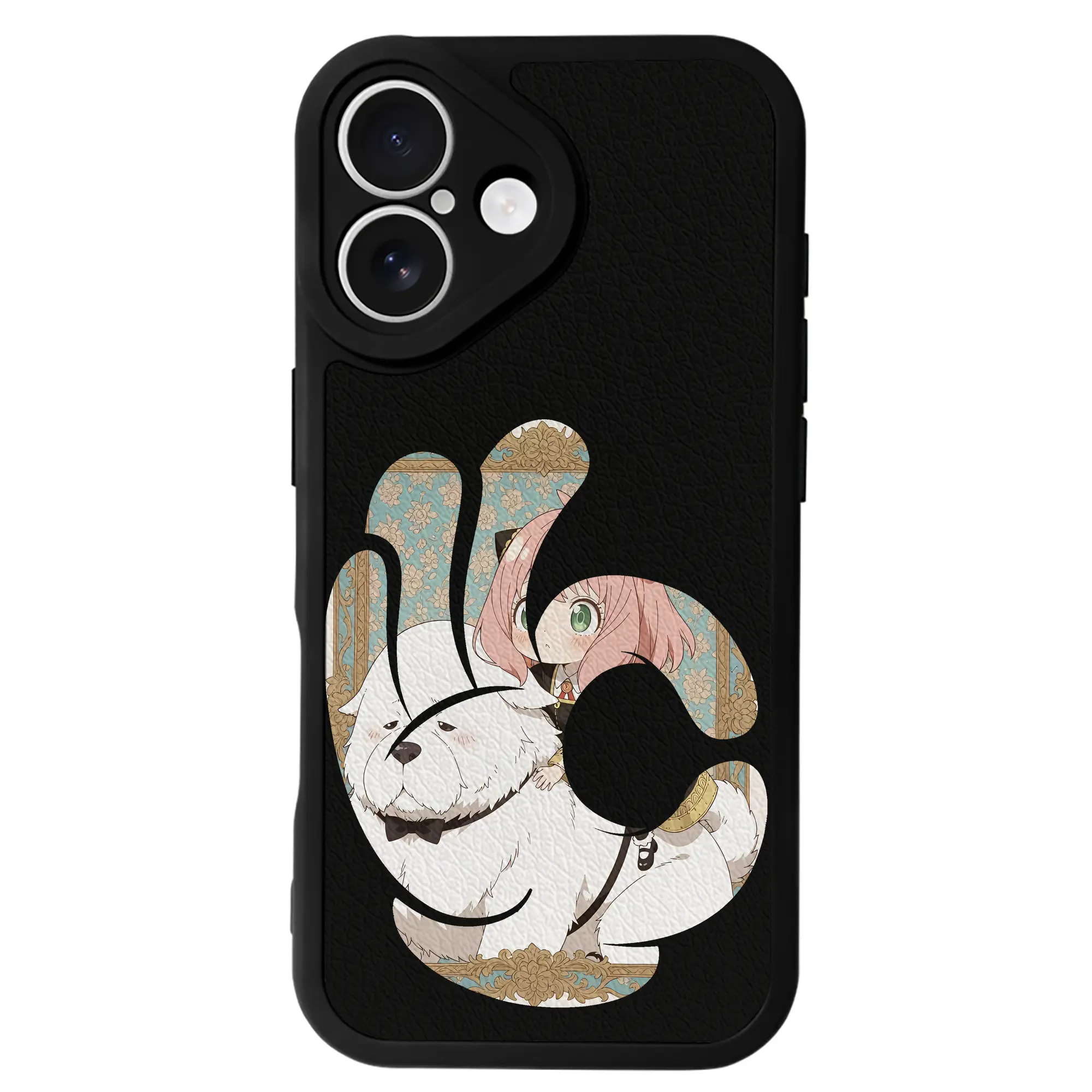 スパイファミリー グッズ,ボンド・フォージャー（Bond Forger） - IPhone 16シリーズ対応 ・ シリコンスマホケース ・ レザー調 ・ 高精度フィット ・ 耐衝撃 ・ ワイヤレス充電対応 ・ 精密カット